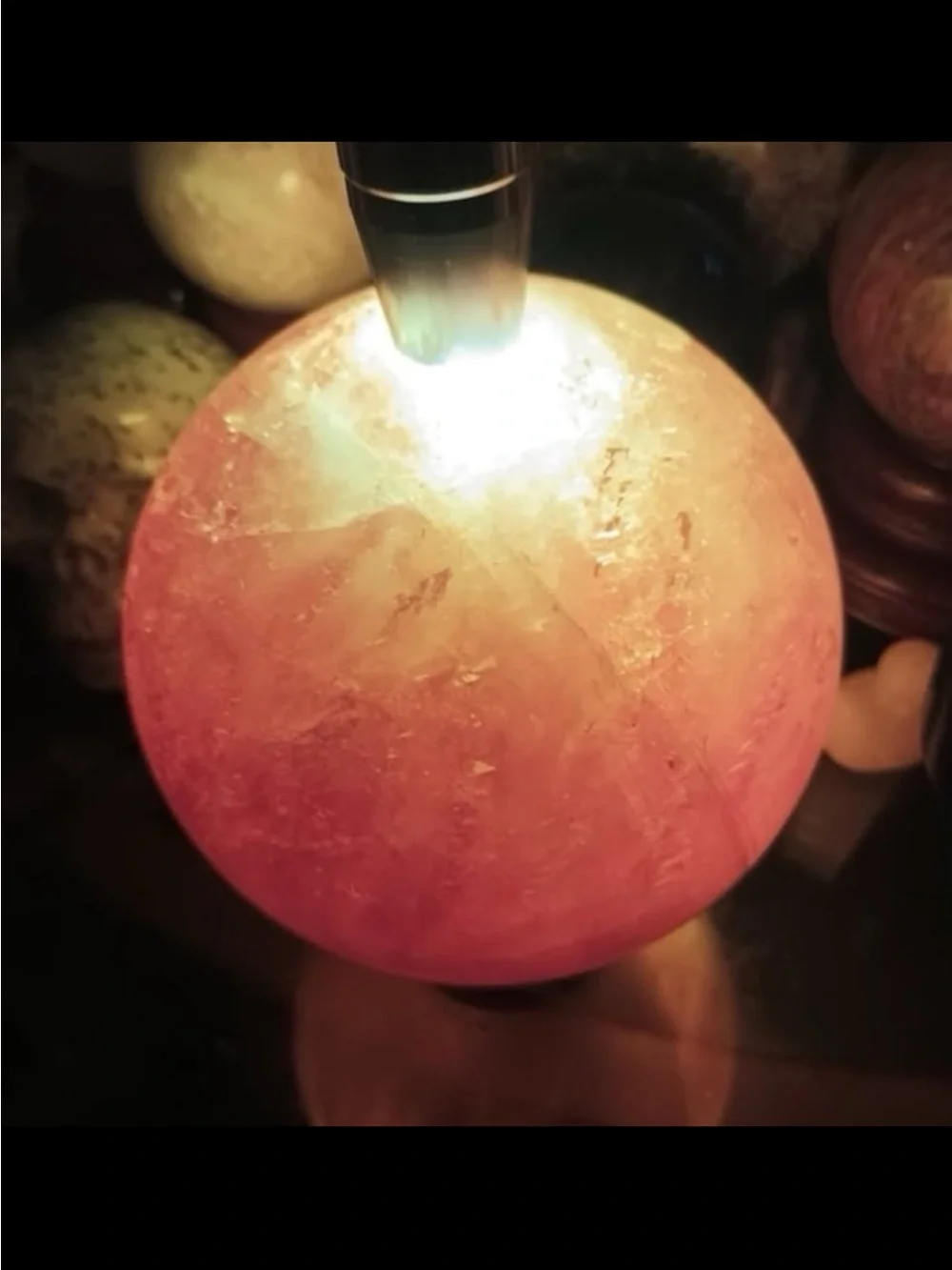 Amber Honey Calcite Sphere Golden Calcite 4lbs 12.4oz UHQ